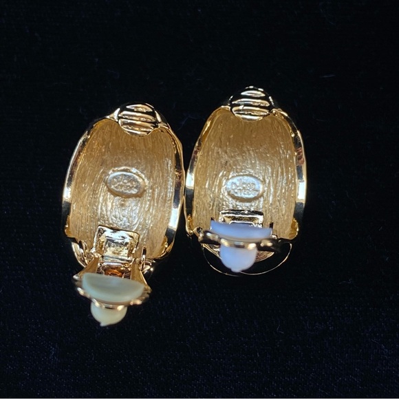 BOGO Vintage QVC Joan Rivers Classics Collection “Nautical J Hoop” Clip Earrings - Picture 12 of 12